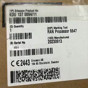 Ran Processor 6647, KDU 137 0094/11, Baseband 6647, KDU1370094/11