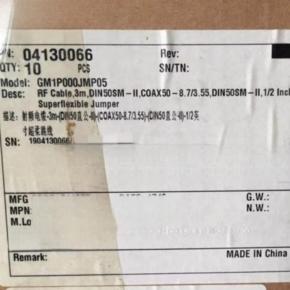 04130066  GM1P000JMP05 RF Cable 3m