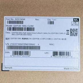 02311KNX  02311KNX-001 QSFP28-100G-CU3M QSFP28+ Passive Cable 3m